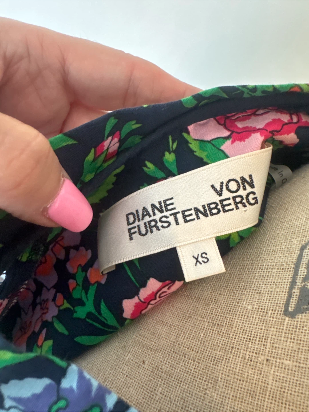 Diane V Furstenberg Designer Floral Dress XS - photo 3