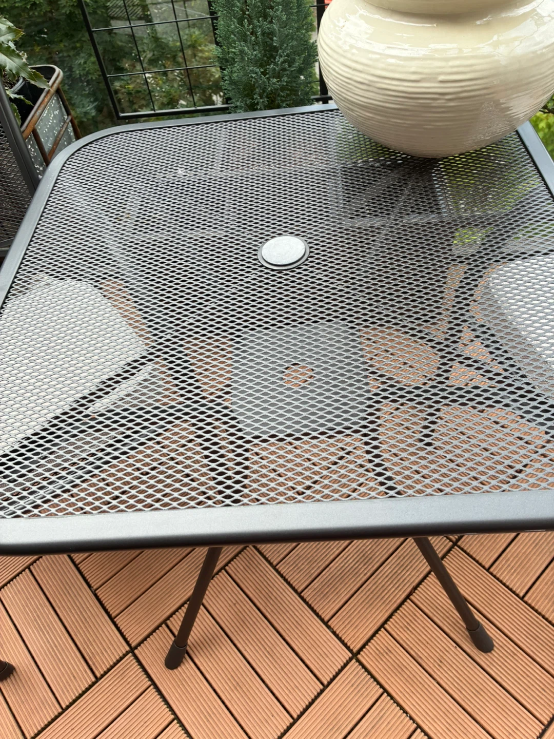 Cast Aluminium Patio Table and 2 Chairs Set - photo 3