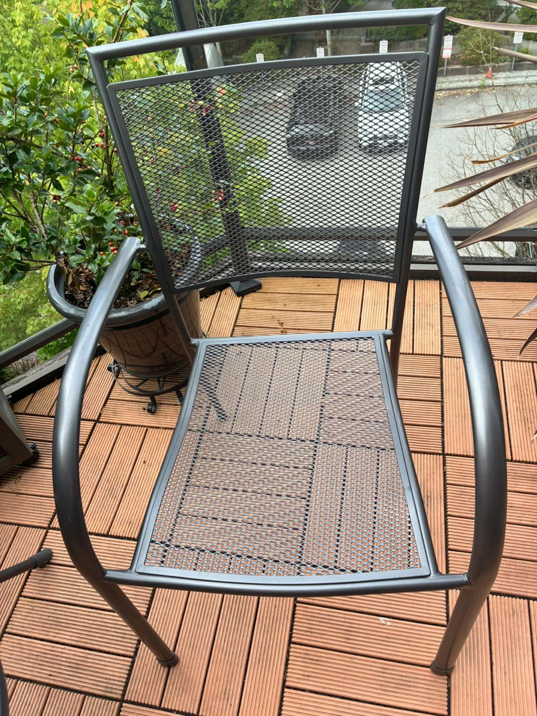 Cast Aluminium Patio Table and 2 Chairs Set - photo 4