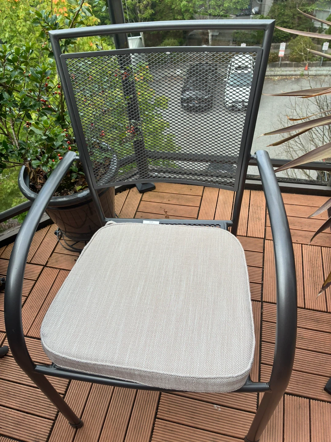 Cast Aluminium Patio Table and 2 Chairs Set - photo 5