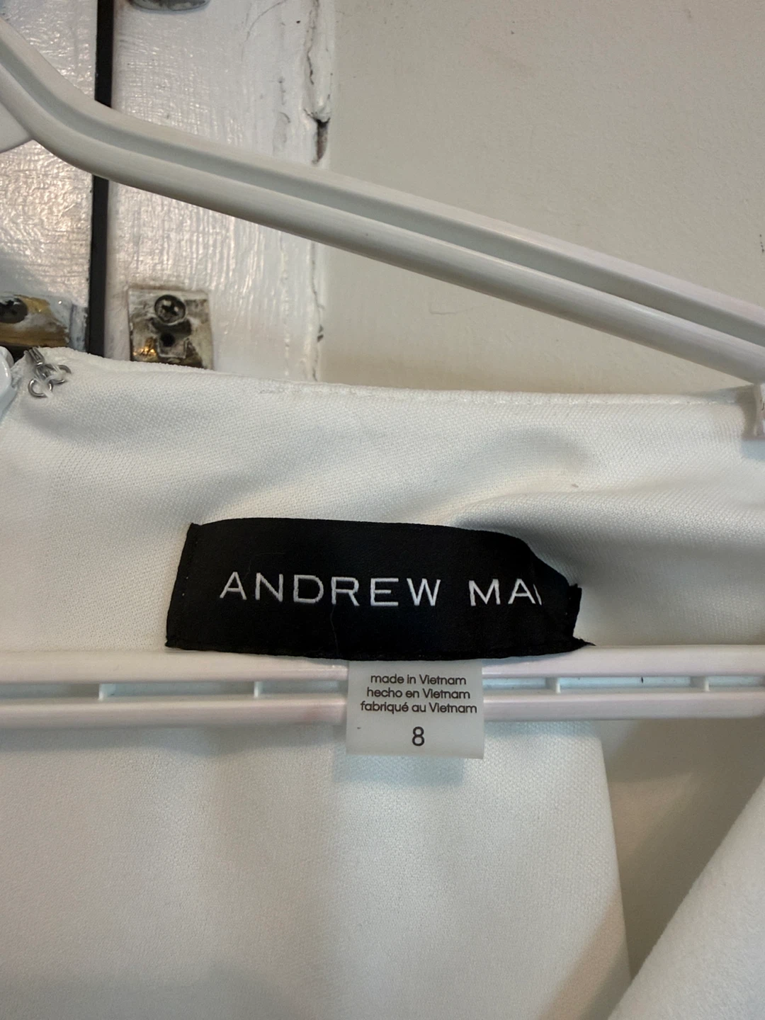 Andrew Marc White Short Sleeve Dress Size 8 - photo 3