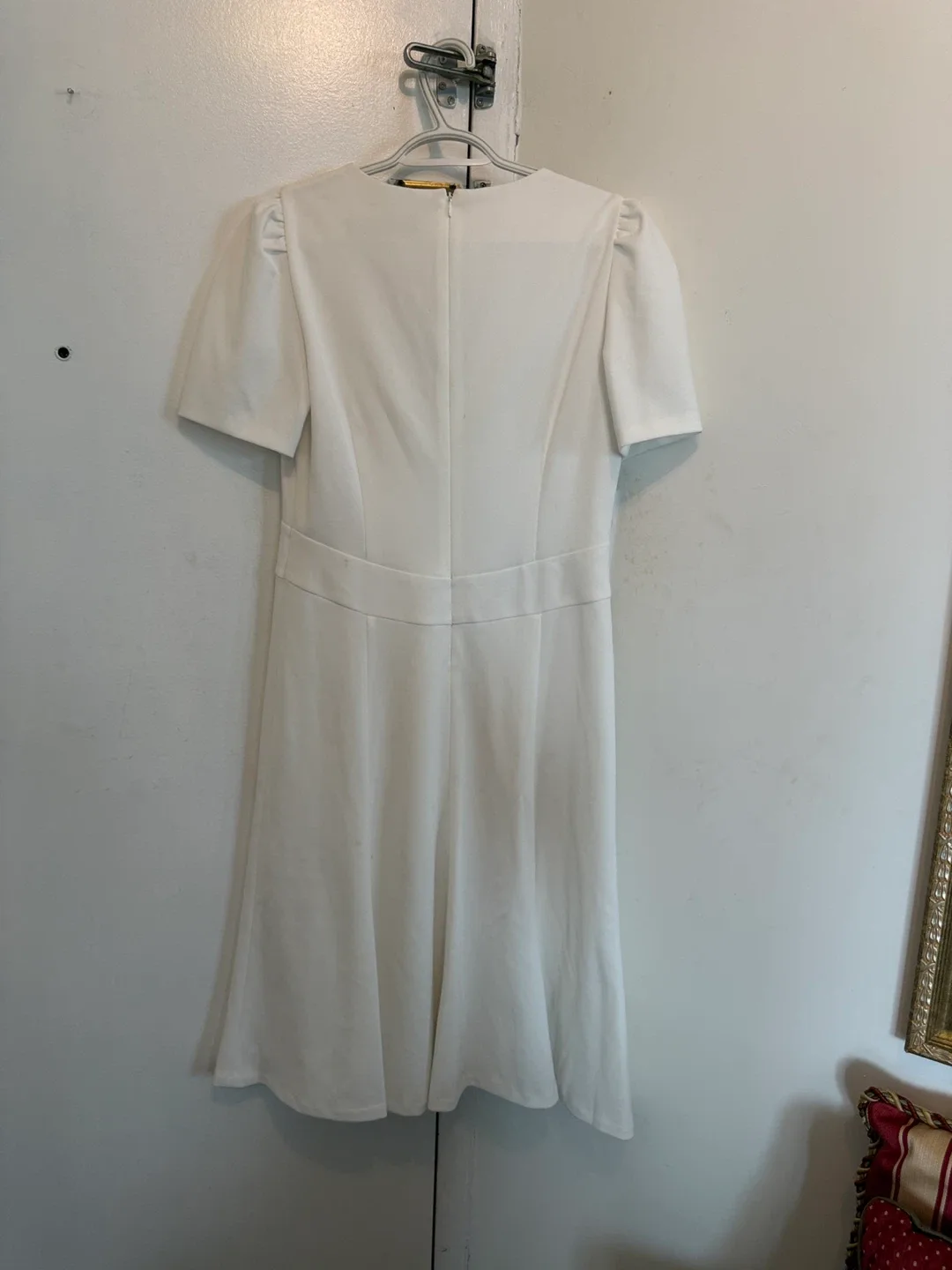 Andrew Marc White Short Sleeve Dress Size 8 - photo 4