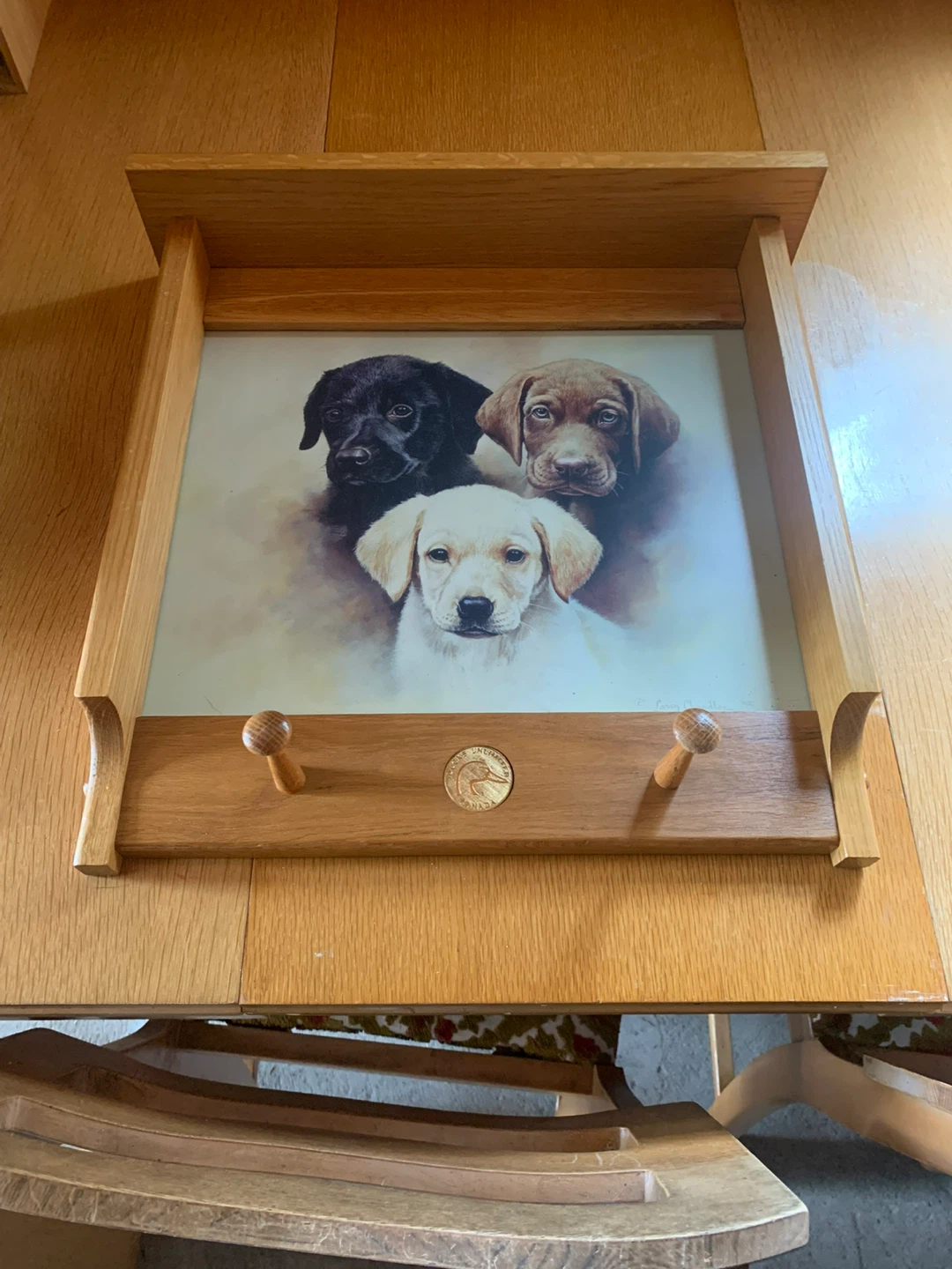 Ducks Unlimited Canada "Puppy Love" Wall Art/Coat Hanger - photo 2