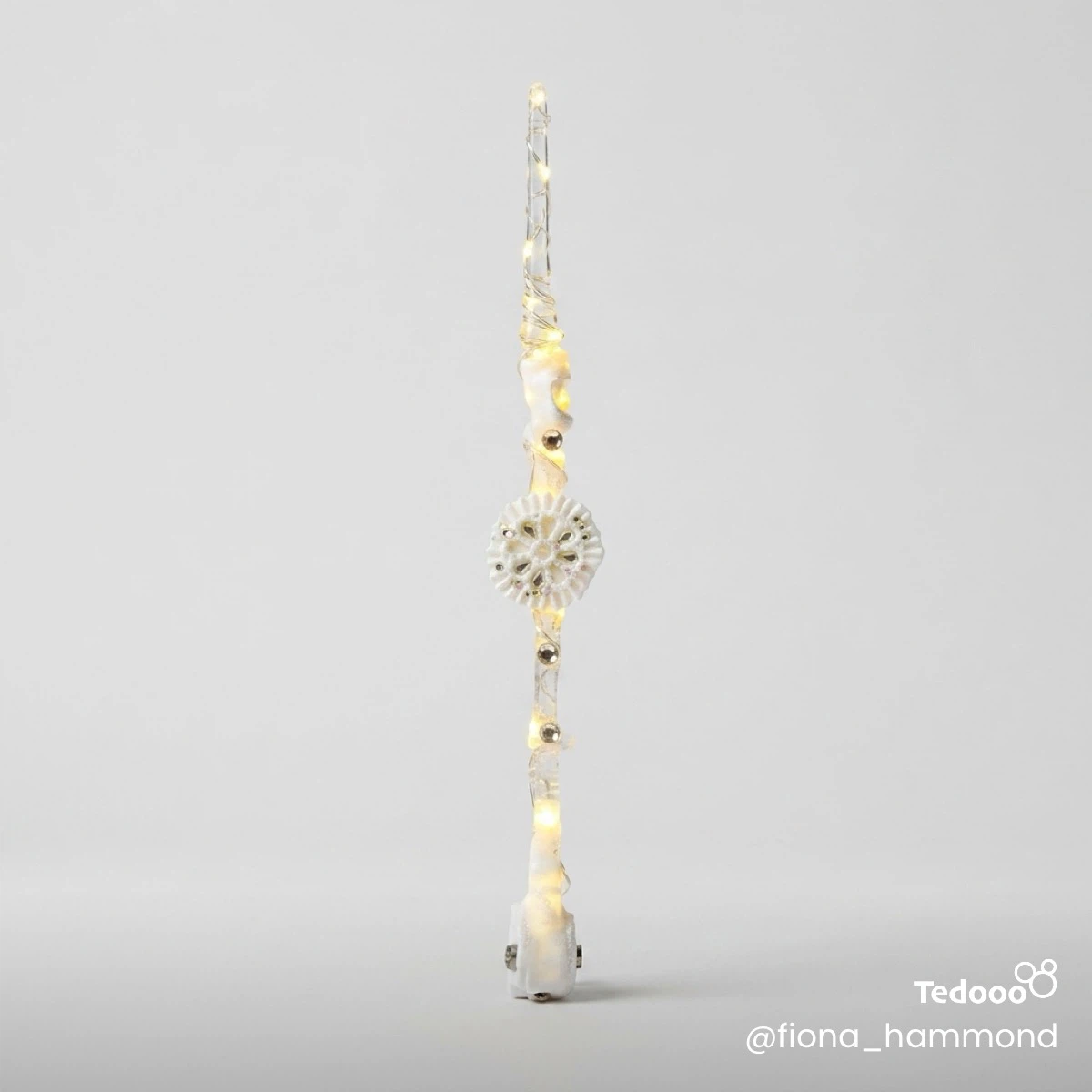 Handmade Light-Up Wand with unicorn horn