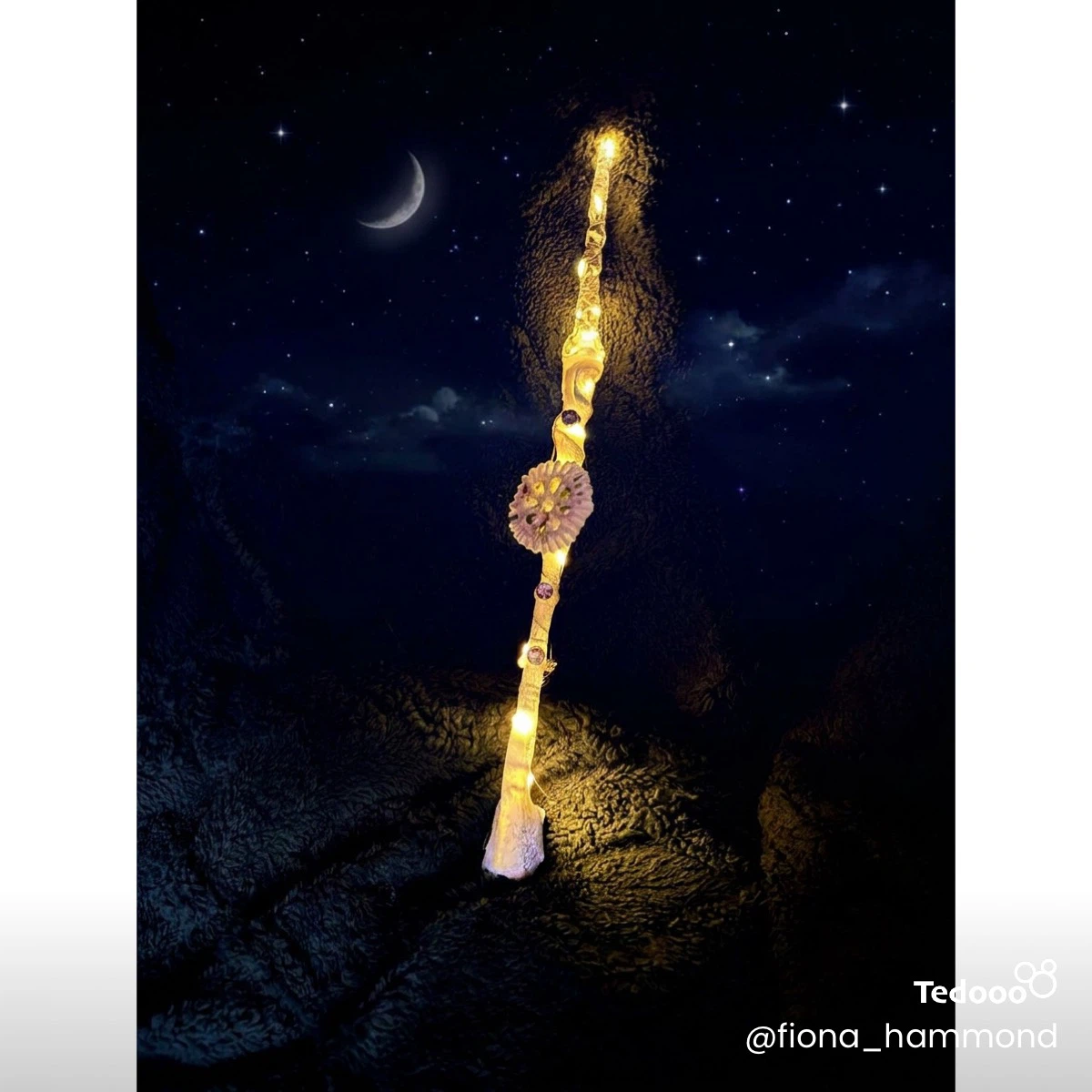 Handmade Light-Up Wand with unicorn horn - photo 2