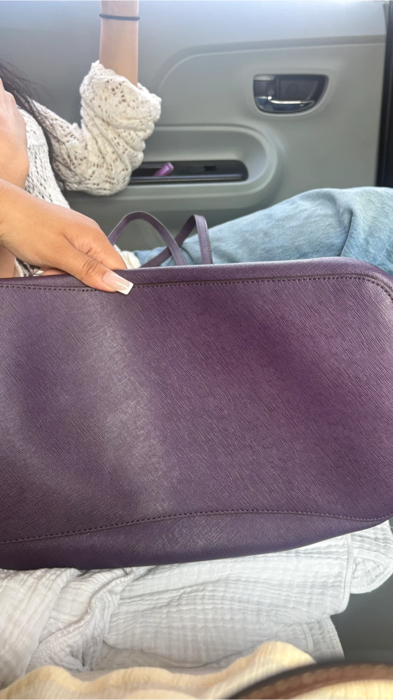Large MICHAEL KORS Jet Set Travel purple tote - photo 2