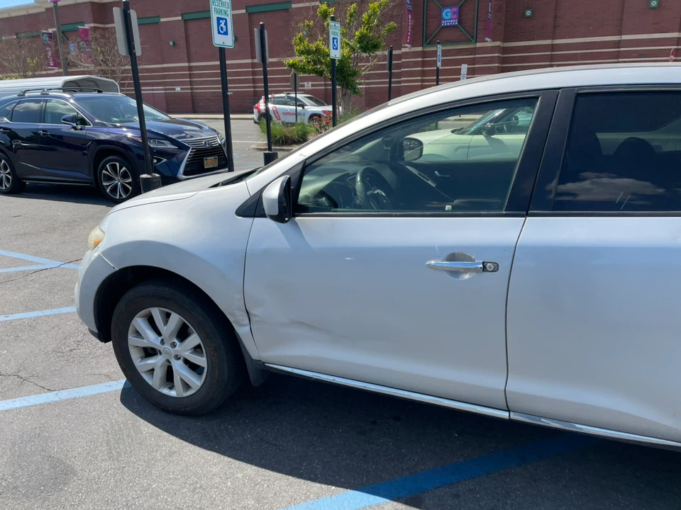 Silver Nissan SUV