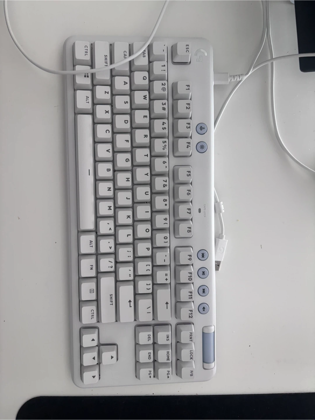 Logitech G713 TKL Keys Wired Mechanical Keyboard - White - photo 3