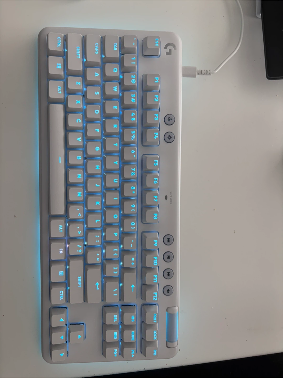 Logitech G713 TKL Keys Wired Mechanical Keyboard - White - photo 5