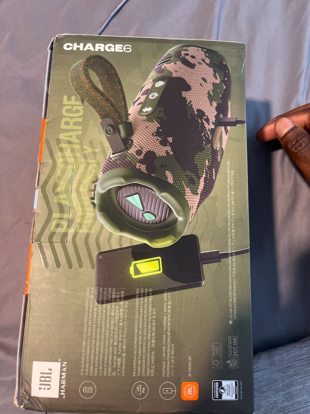 JBL Charge 6 Bluetooth Speaker - Camouflage - photo 3
