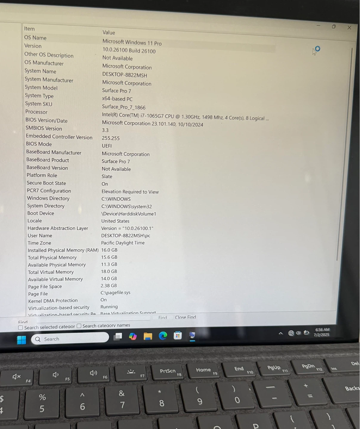 Surface Pro 7 Laptop i7 16GB 512GB - photo 4