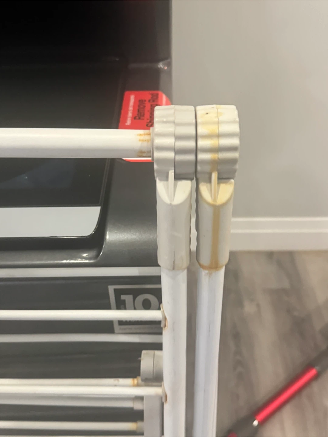 White Folding Clothes Drying Rack - photo 3