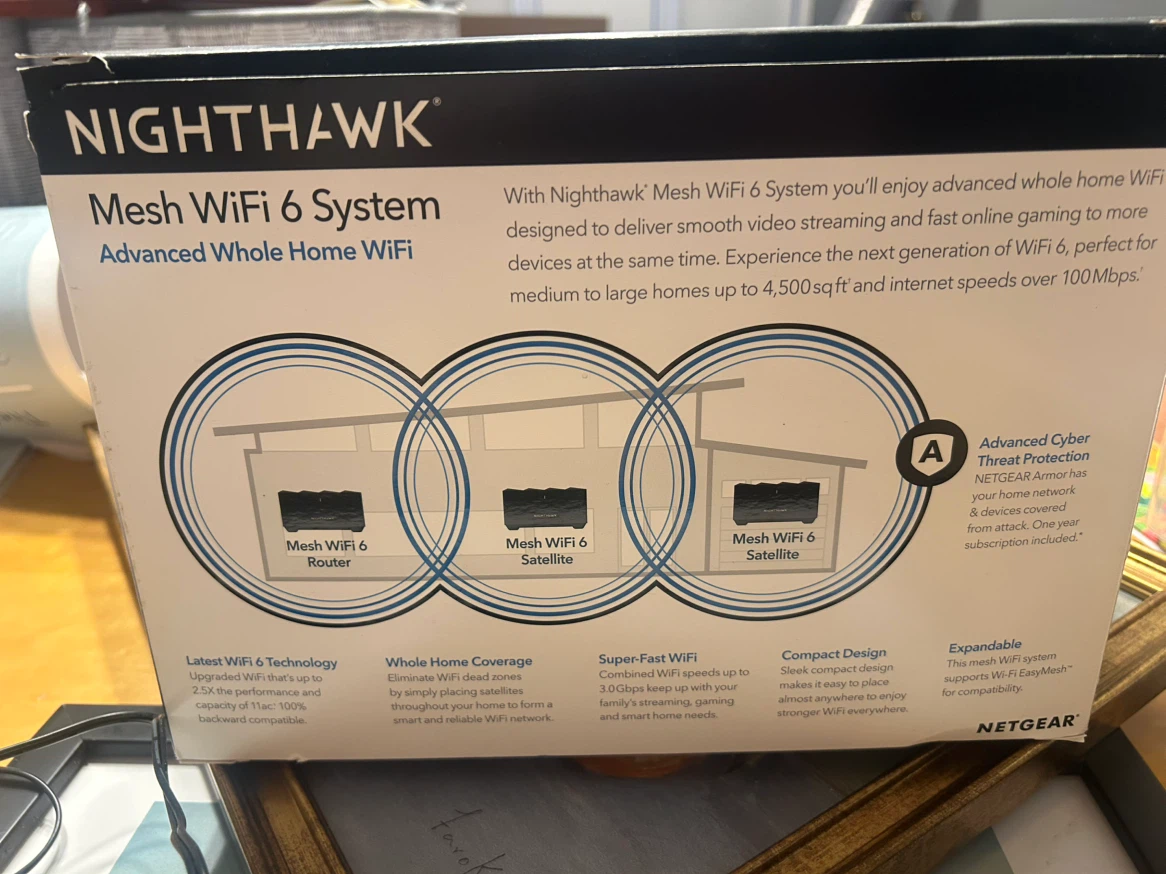 NETGEAR Nighthawk Mesh WiFi 6 System AX3000