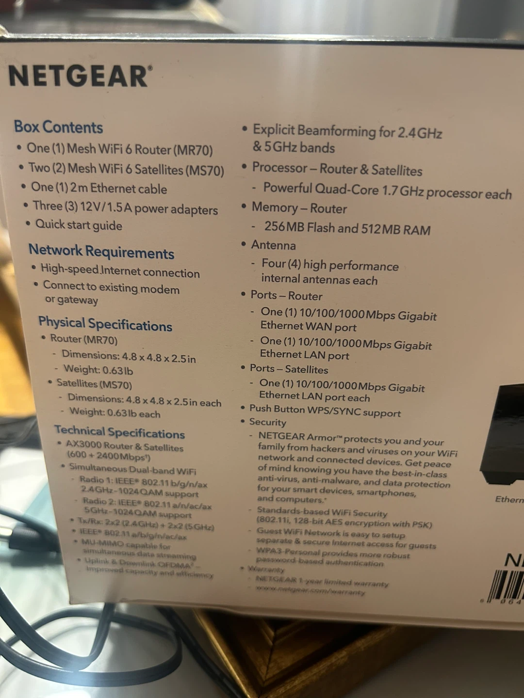 NETGEAR Nighthawk Mesh WiFi 6 System AX3000 - photo 5