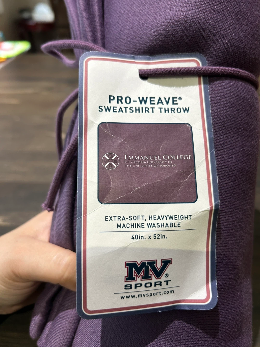 MV Sport Emmanuel College Throw Blanket