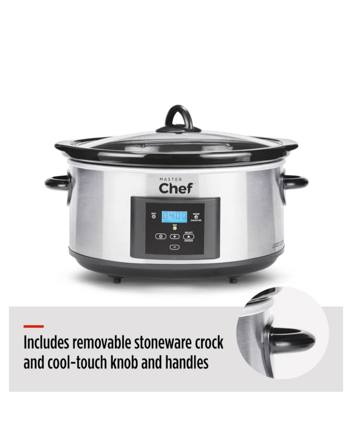 Master Chef 6-Quart Slow Cooker - photo 3