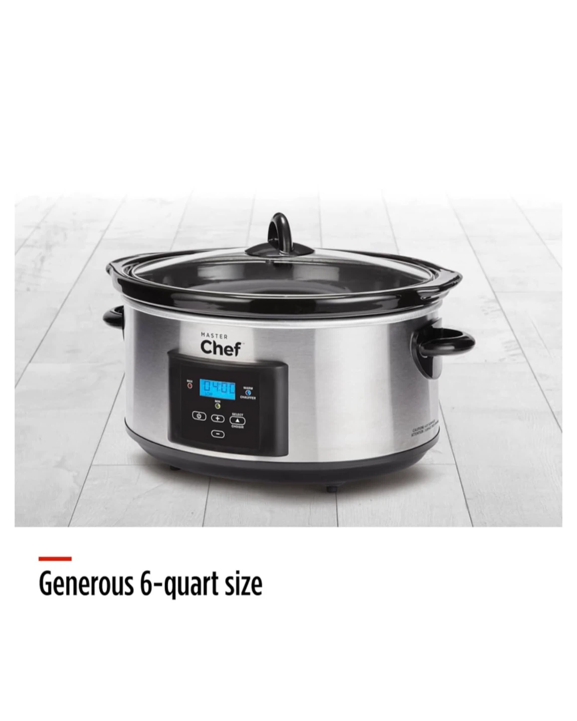 Master Chef 6-Quart Slow Cooker - photo 4