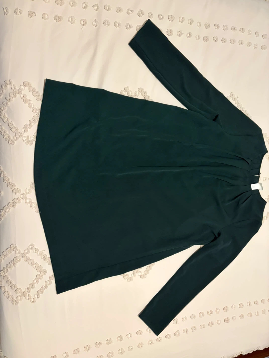 Dark Green Long-Sleeve Dress