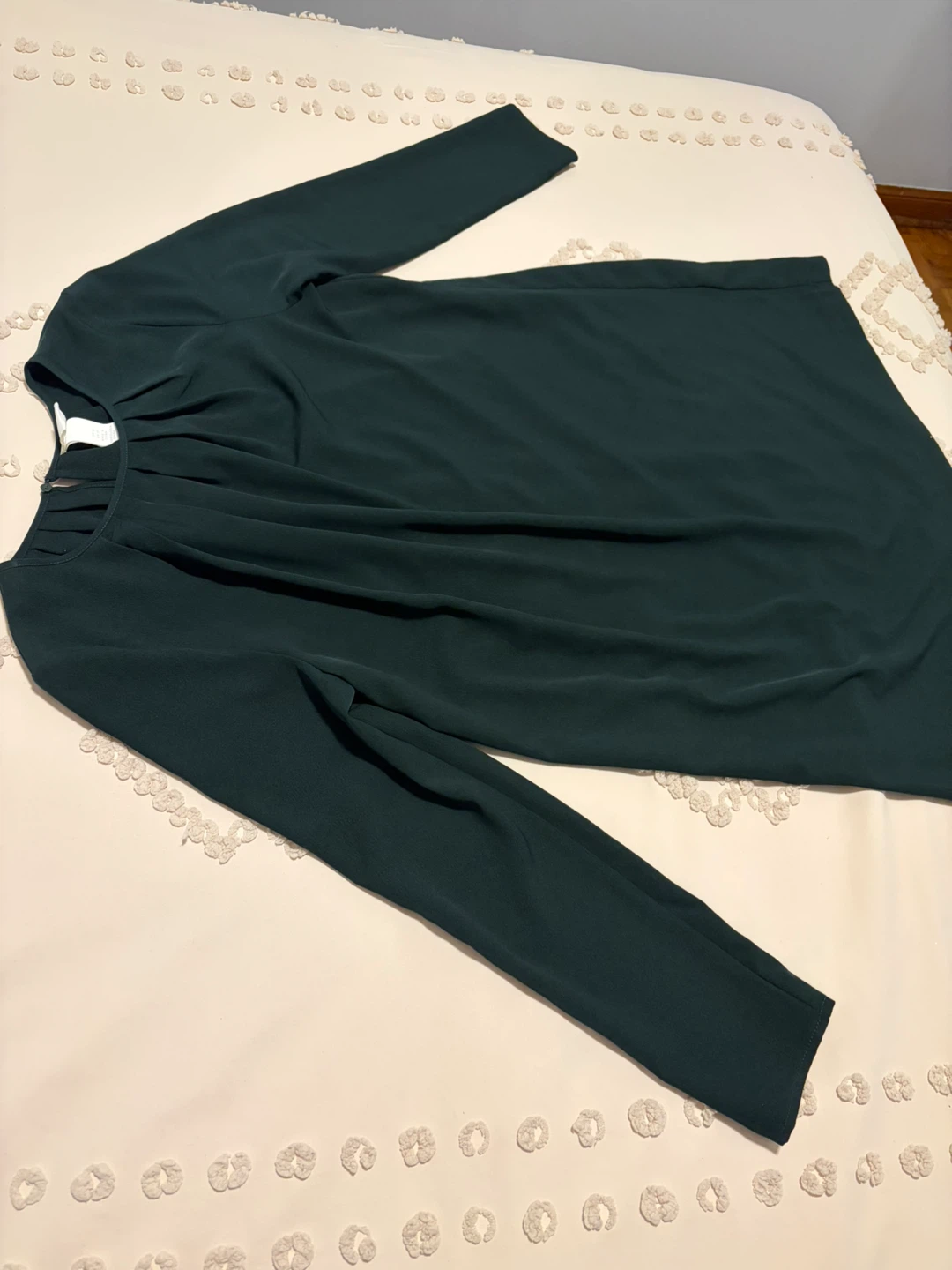 Dark Green Long-Sleeve Dress - photo 2