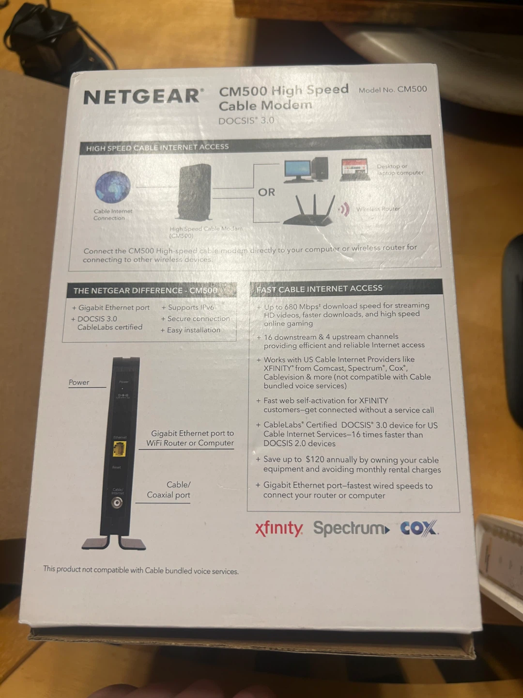 NETGEAR CM500 Cable Modem DOCSIS 3.0 - photo 4