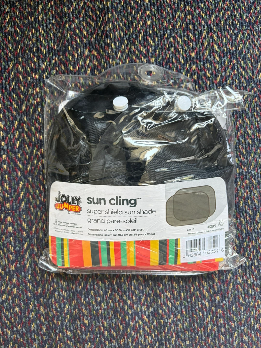Never used! Jolly Jumper Sun Cling Super Shield Car Sun Shade