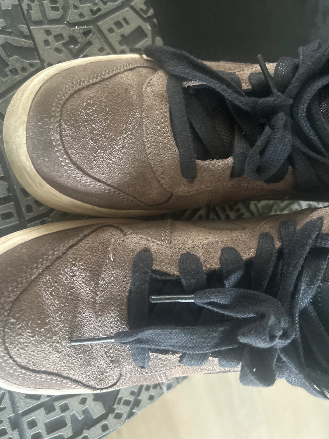 Nike Court Borough Mid Brown/Taupe High-Top Sneakers - photo 3