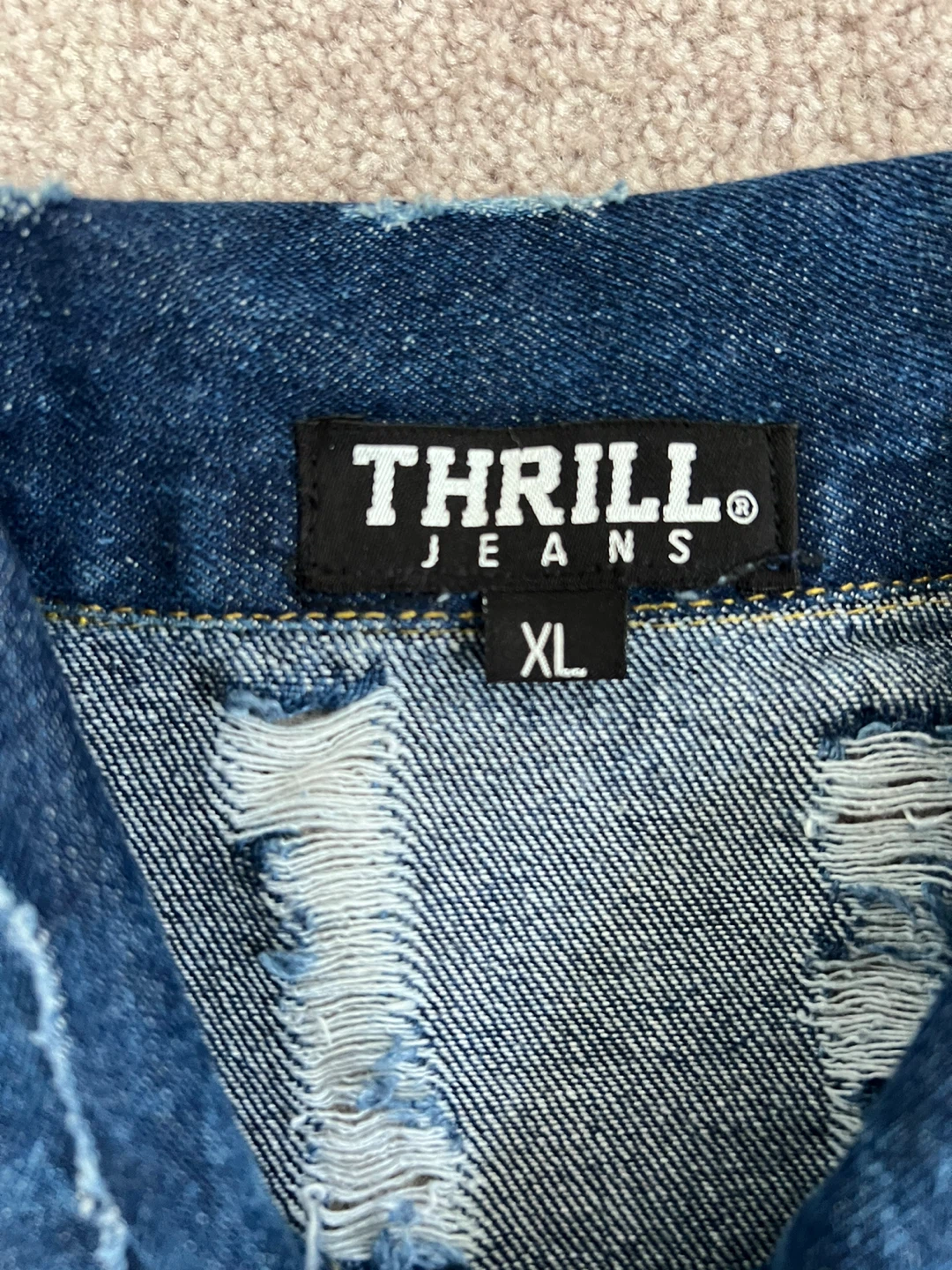 Thrill Jeans Denim Jacket with Fringe M-S - photo 5