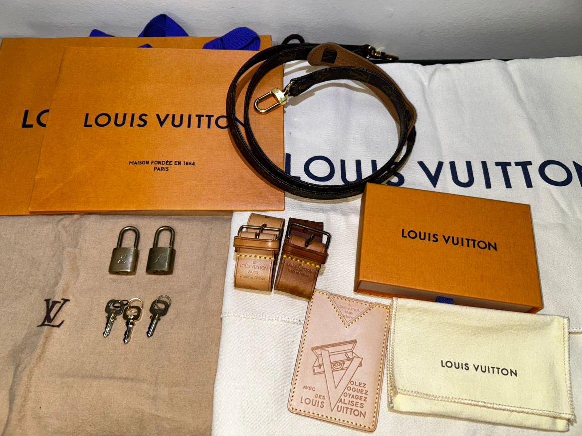 Lot of Louis Vuitton Card Holder, Strap, Etc.