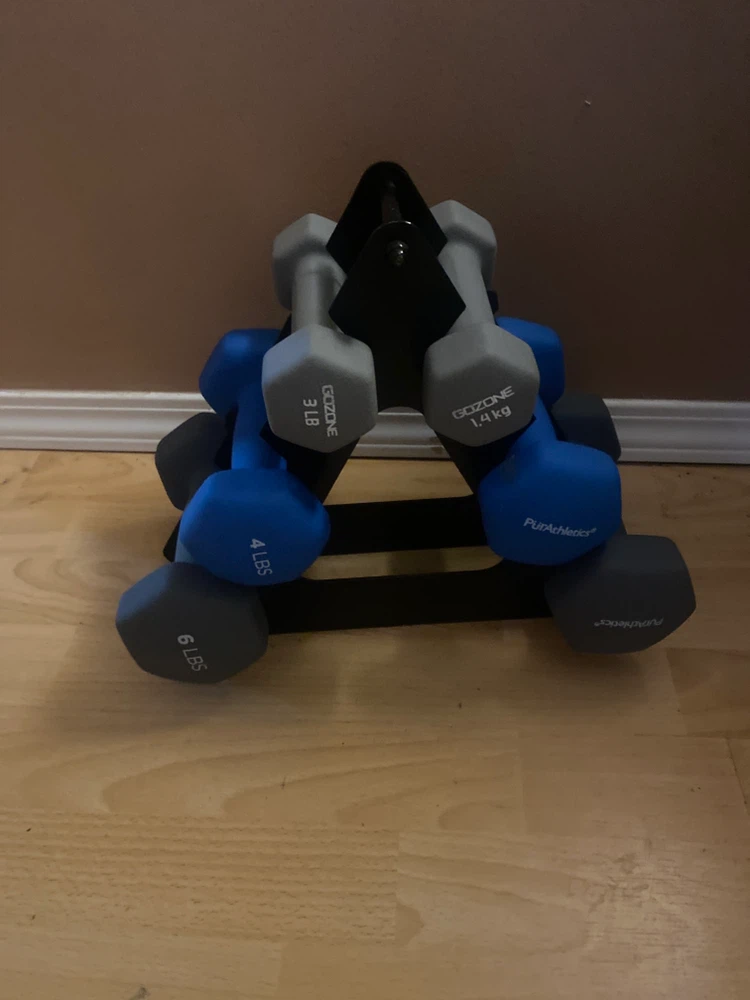 GoZone  Dumbbell Set with Rack