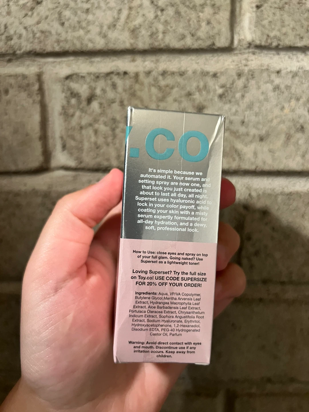 Toy Factory Superset Hyaluronic Acid Setting Spray 30ml - photo 2