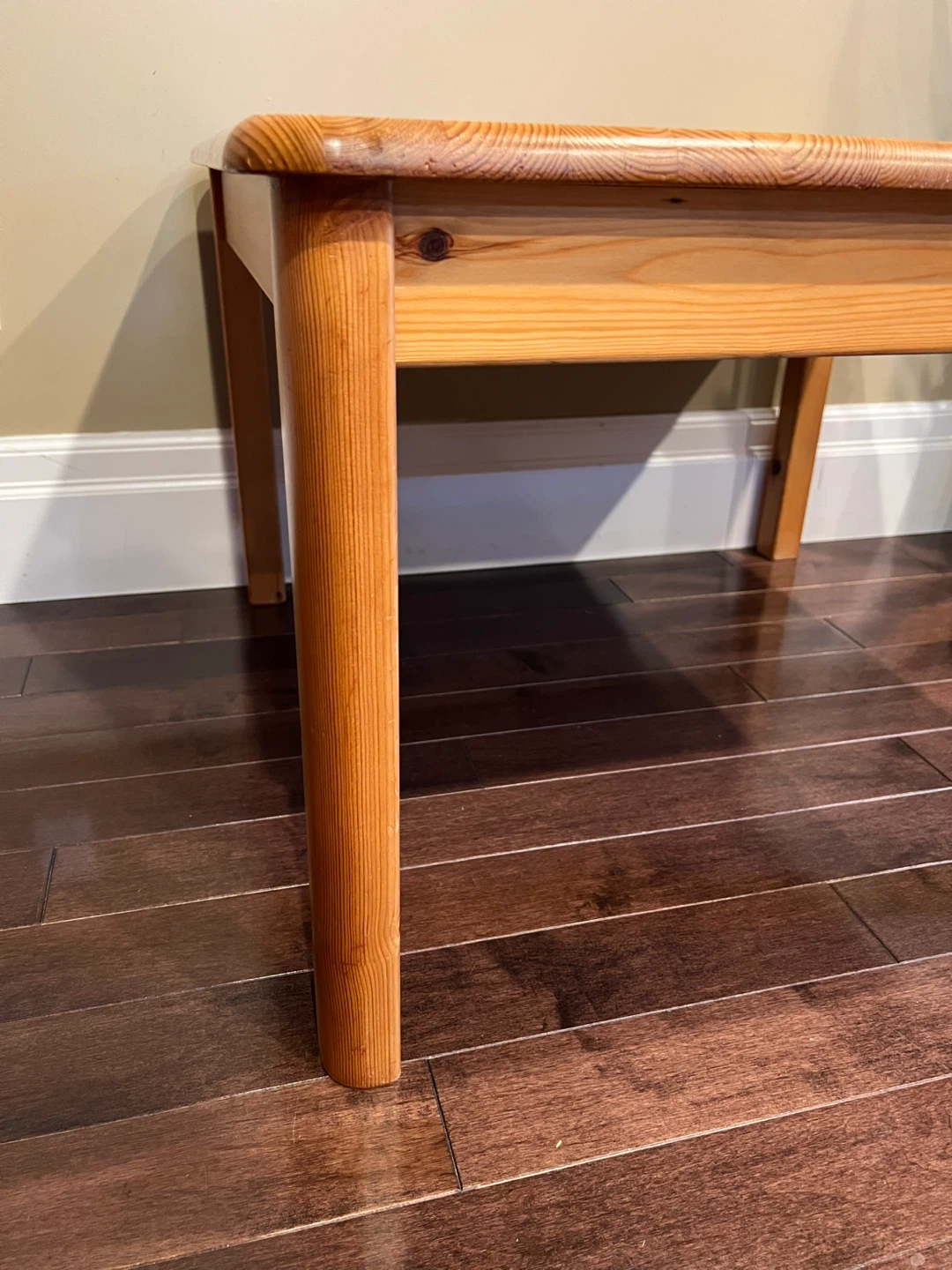 Vintage Solid Pine Coffee Table– Mid Century/Farmhouse Style - photo 3