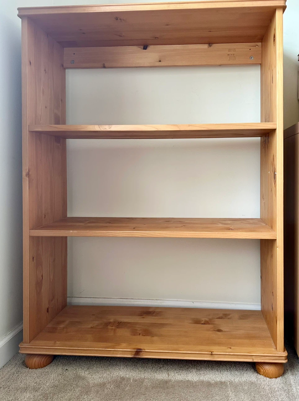 IKEA solid pine bookcase/ display case - photo 2