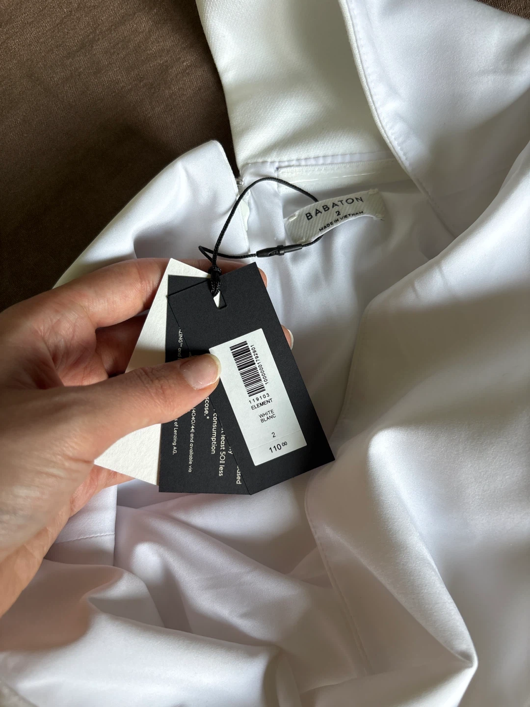 Babaton White Strapless Top - Size 2 - photo 4