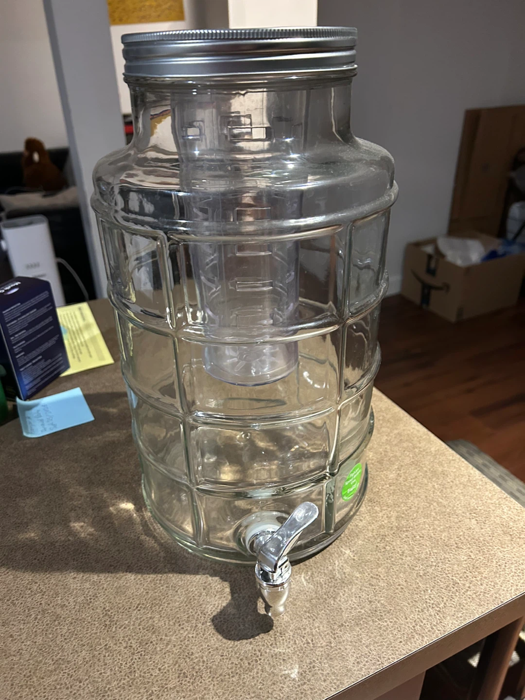 Glass Beverage Dispenser with Infuser