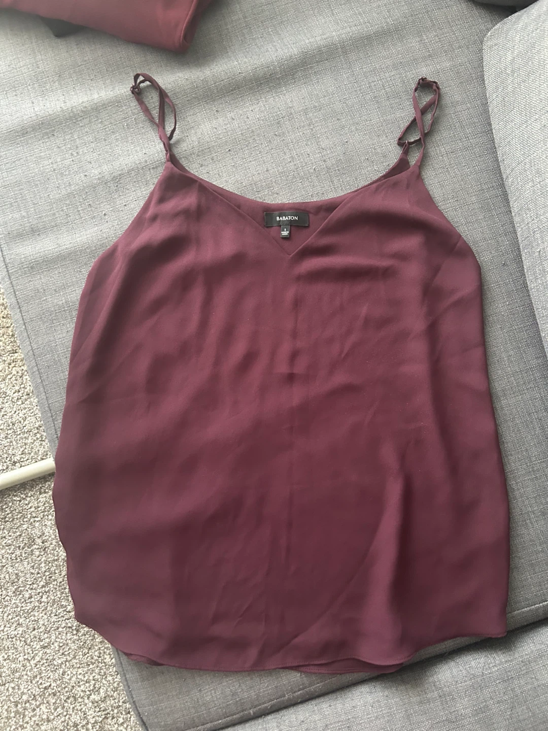 Babaton Burgundy Camisole - Size Small - photo 2