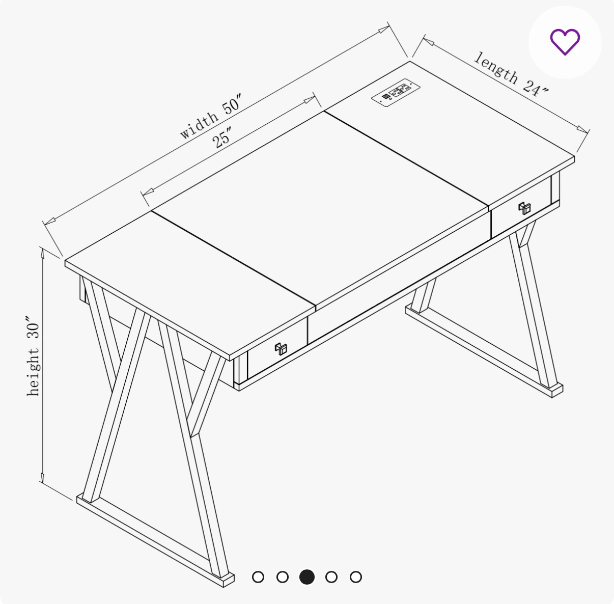 Sit Stand Desk (with power outlet) - photo 2