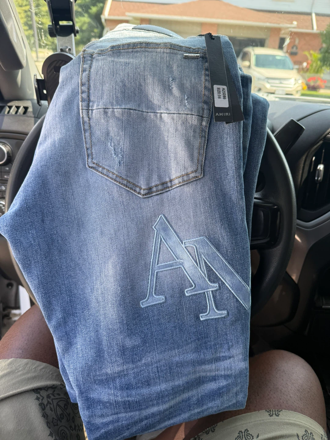 AMIRI Distressed Blue Denim Jeans Size 36 - photo 3