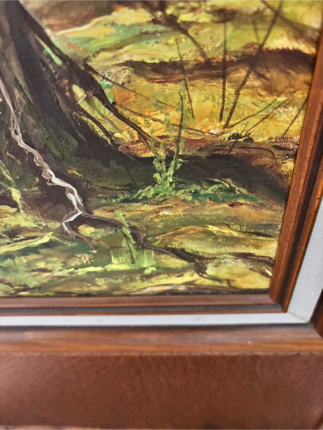 Framed Forest Landscape Painting - photo 2
