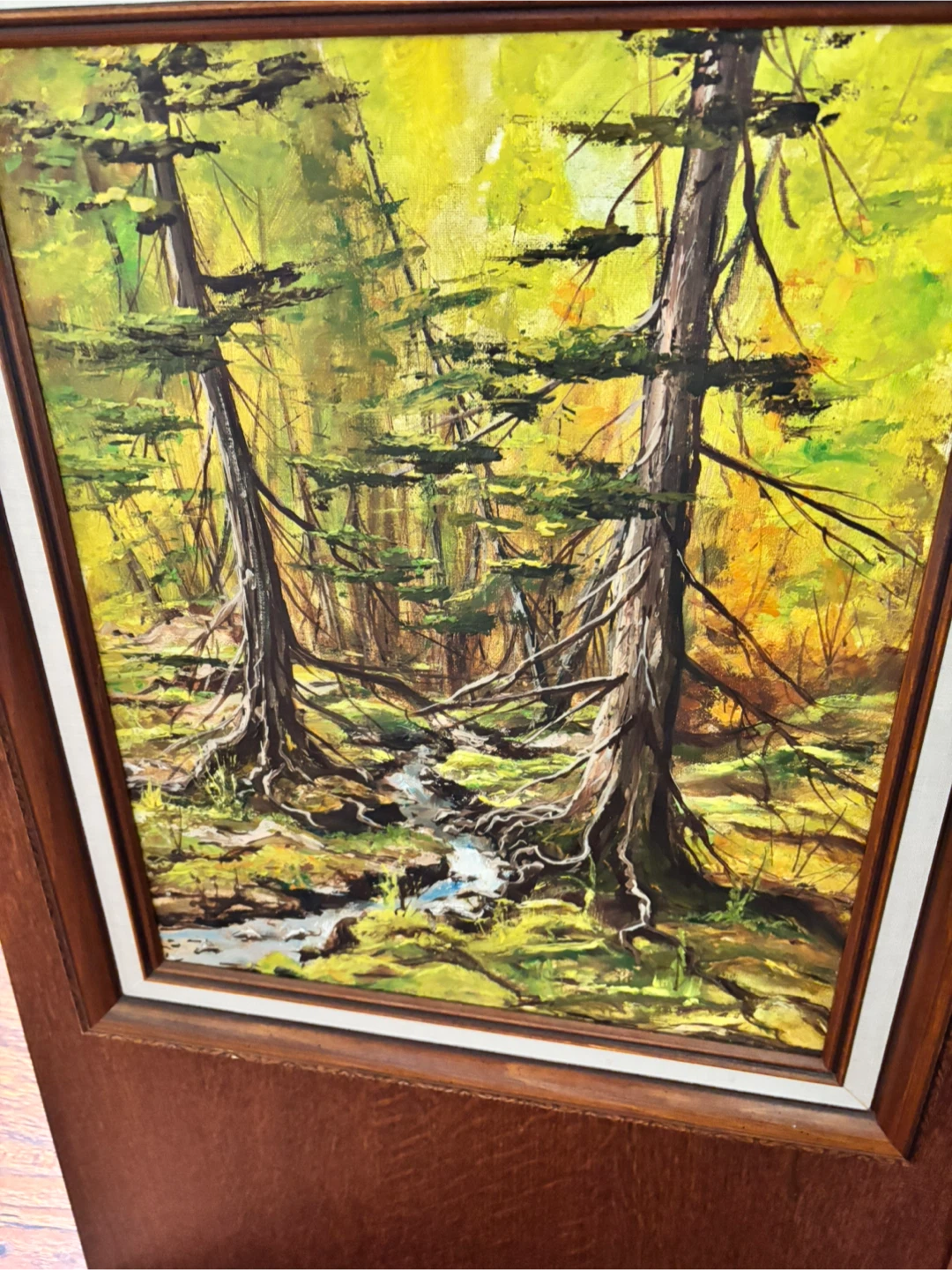 Framed Forest Landscape Painting - photo 3