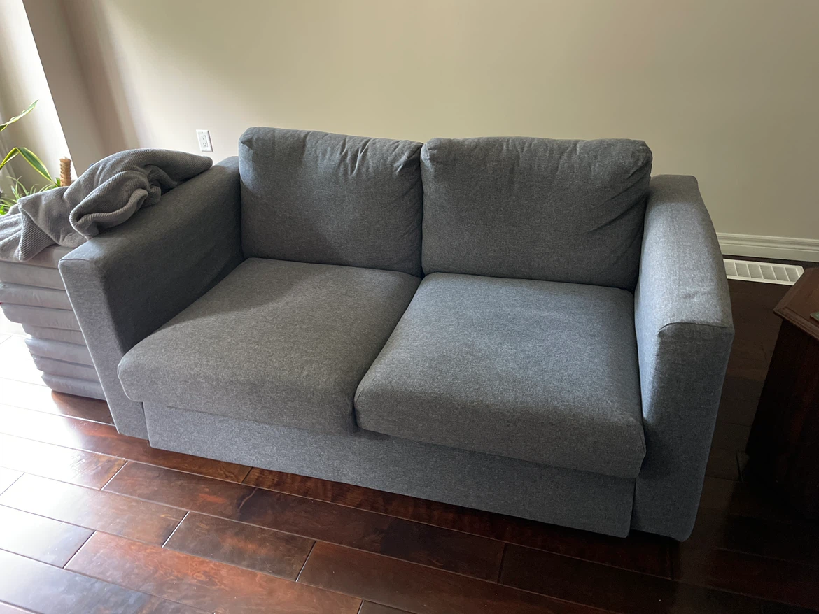 Grey Loveseat Sofa