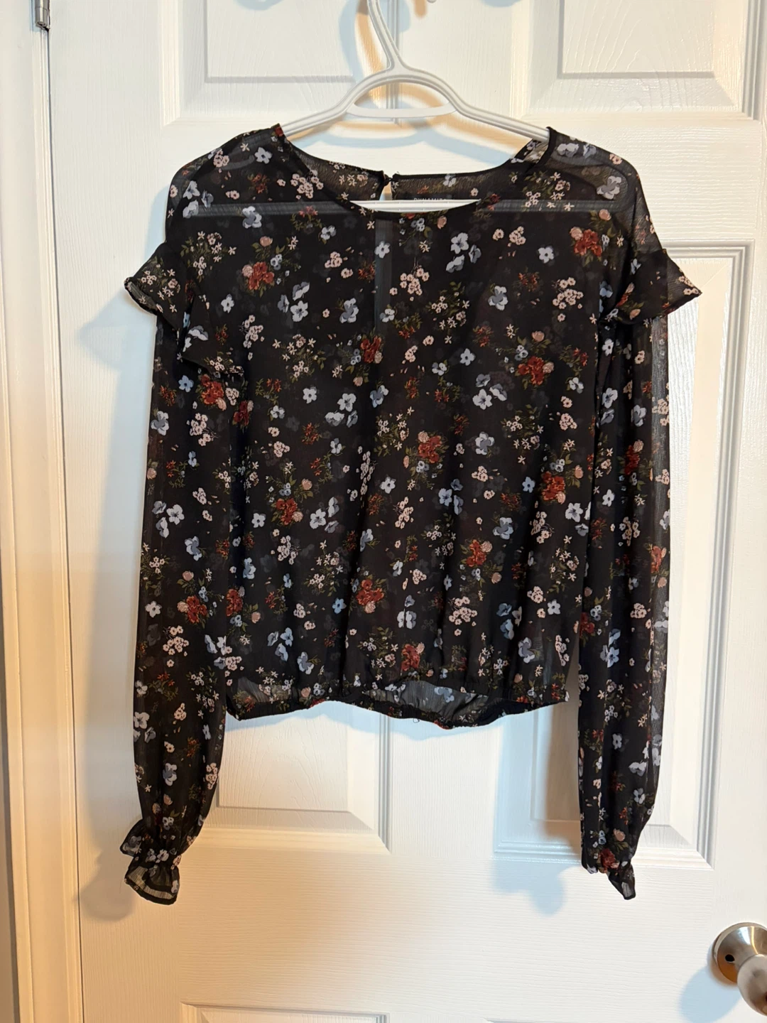 Women's Floral Print Chiffon Blouse