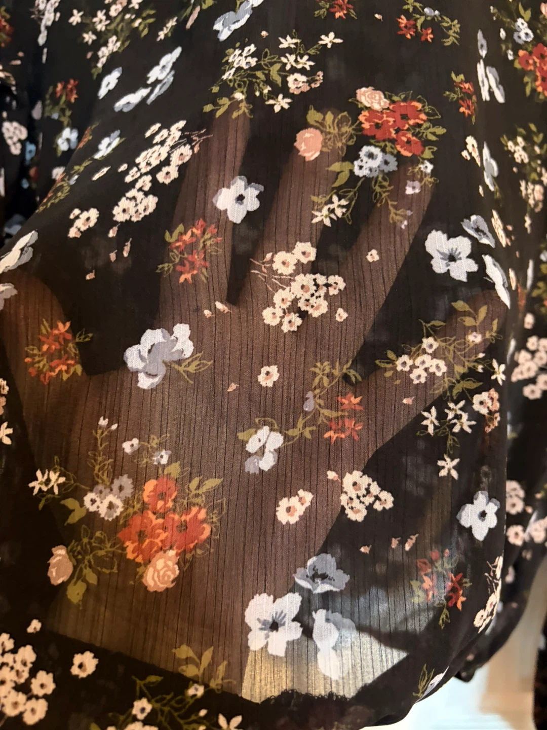 Women's Floral Print Chiffon Blouse - photo 2