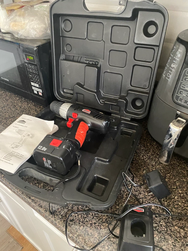 Jobmate 12V Cordless Drill with Case and Charger - photo 2