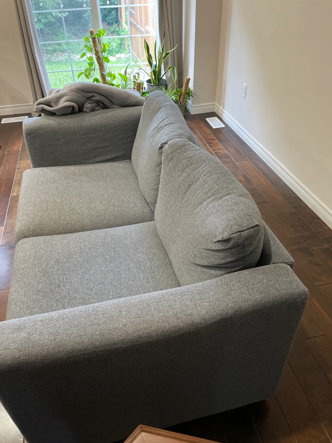 Grey Loveseat Sofa - photo 2
