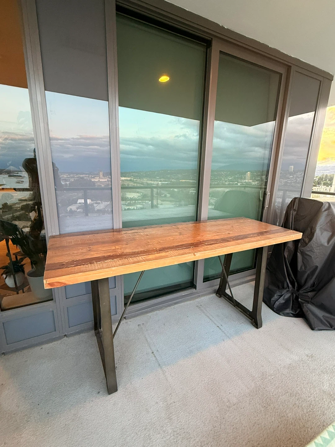 Rustic Industrial Bar-Height Table - photo 2