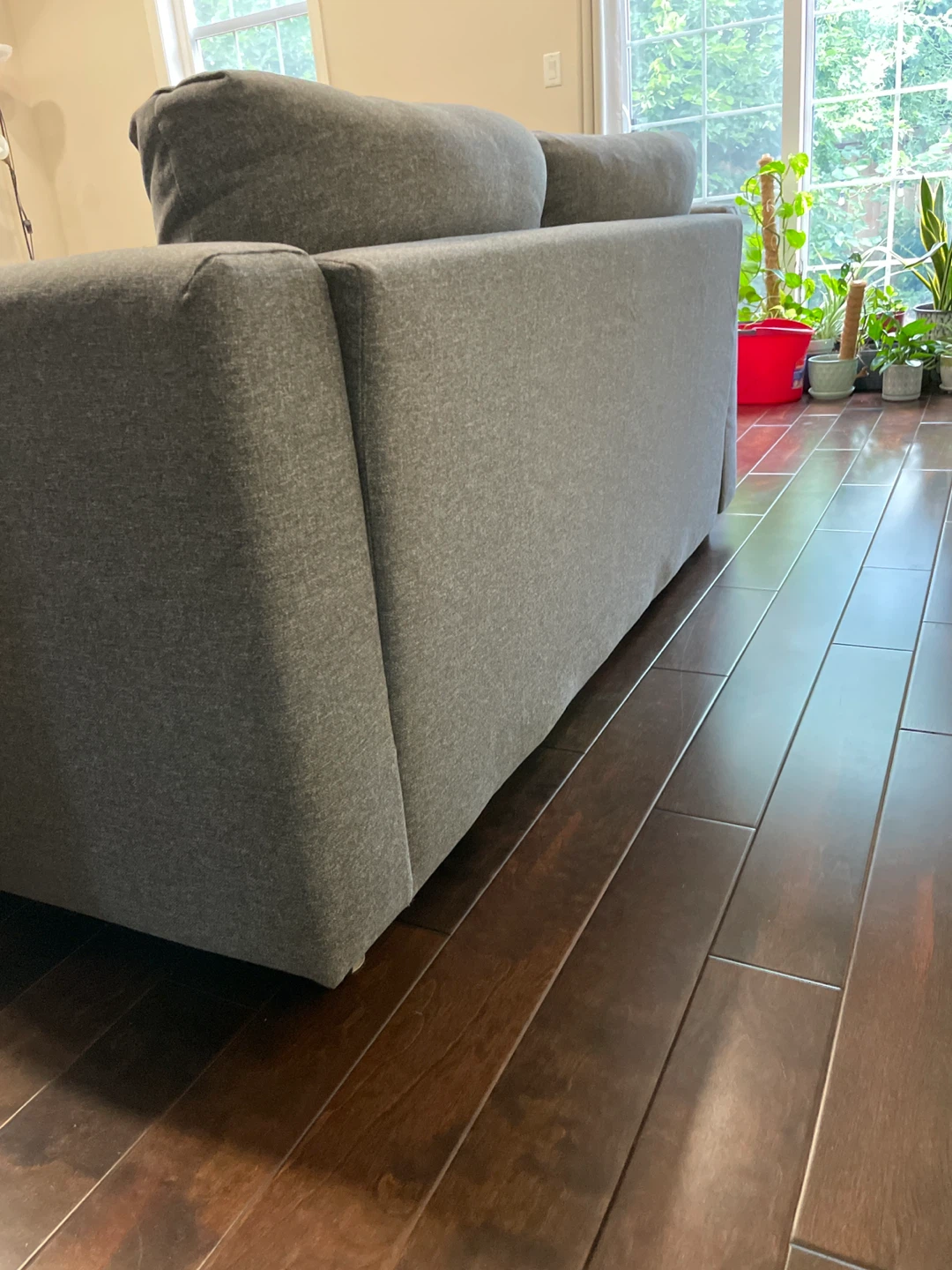 Grey Loveseat Sofa - photo 3