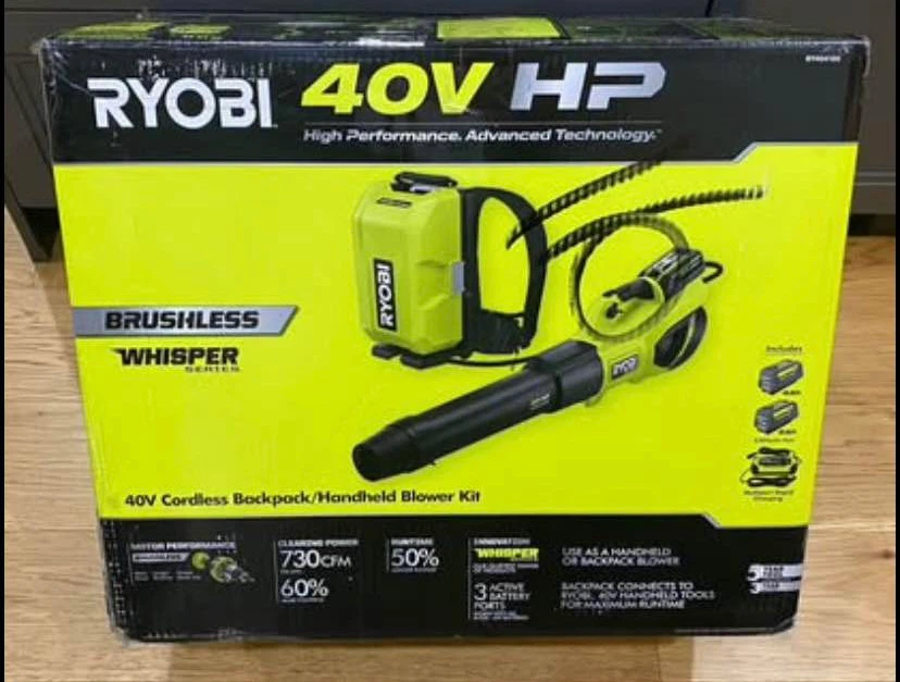 RYOBI 40V HP Brushless Whisper 730 CFM Blower Kit