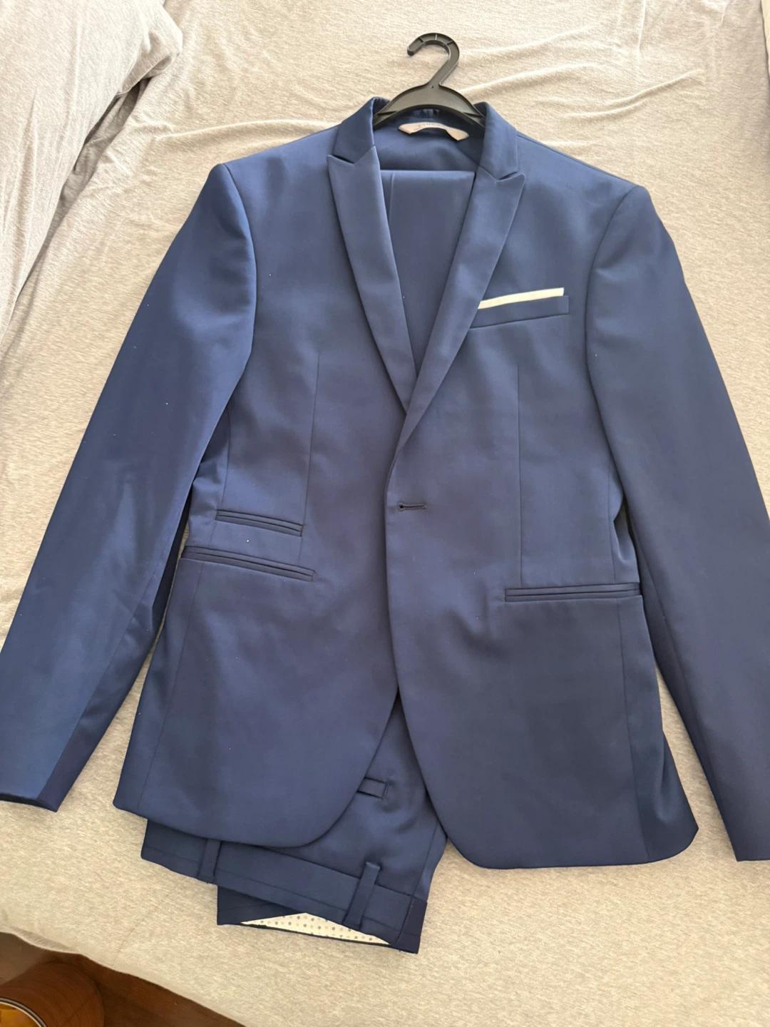 Zara Man Navy Blue Suit