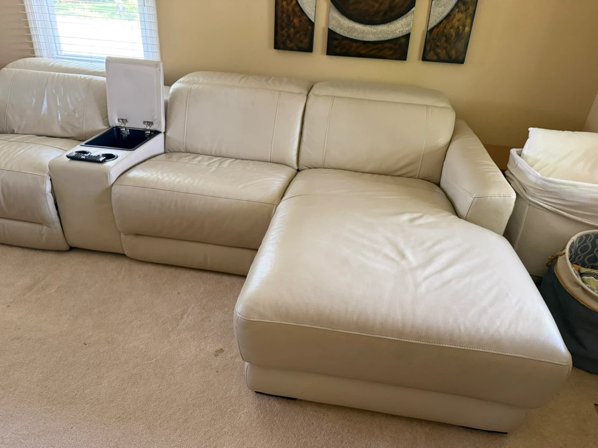 Reclining Sectional Sofa with Center Console - photo 4