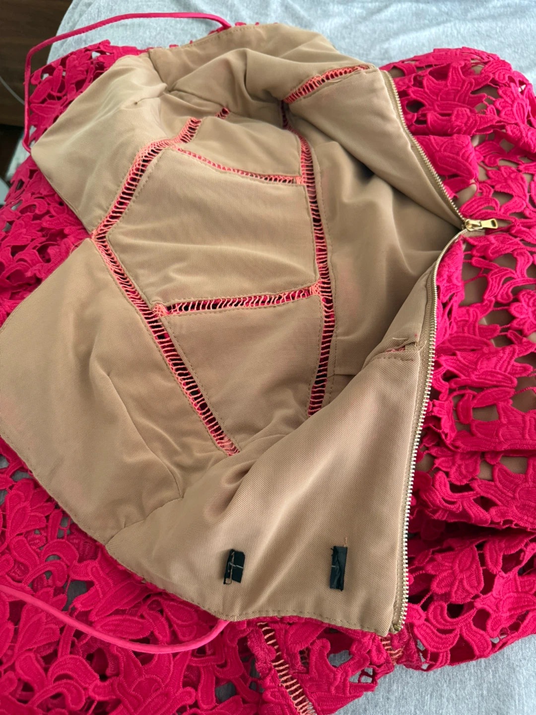 Self portrait Hot Pink Lace Midi Dress us2 - photo 2